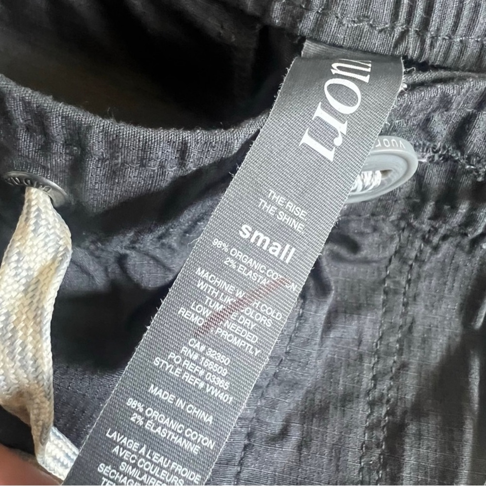 Vuori Womens Ripstop Pants Charcoal Grey Sz S (2-4) Joggers Organic Cott NWT $98 - Picture 6 of 14